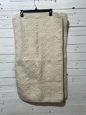 (2) Madison Park OFF White Quilted King Pillow Covers